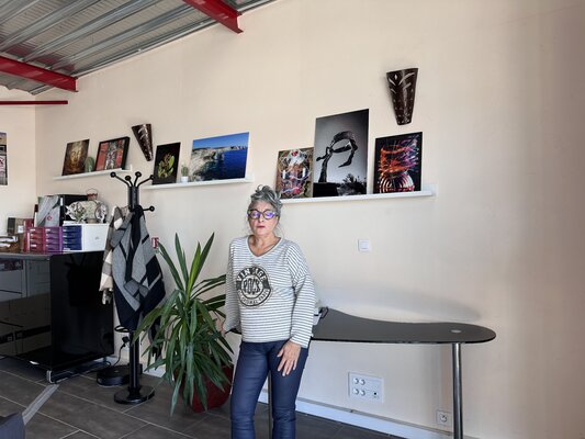 Piétra M (Martine Poli) nello studio