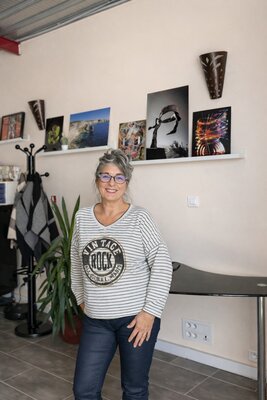 Piétra M (Martine Poli) en el estudio