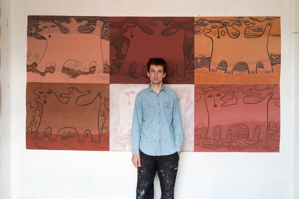 Bohdan Buchkovskiy in de studio
