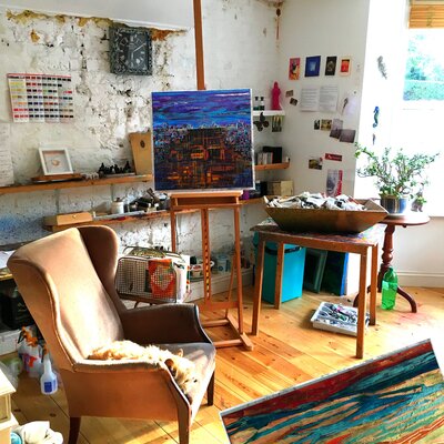 Francesca Howard en el estudio