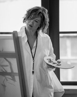 Birute Celik nello studio