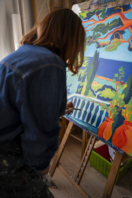 Hortense BATAILLE nello studio: touches finales