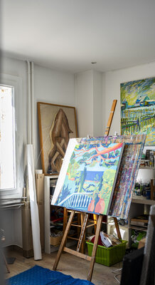 Hortense BATAILLE nello studio: work in progress