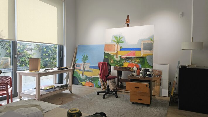 Michalis Charalambides in de studio