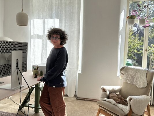 Wiebke Aschemann nello studio