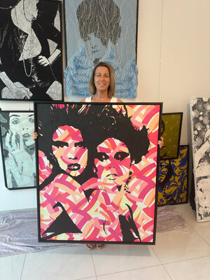 Isabelle Tretola nello studio