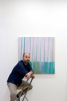Gabriele Casale in de studio