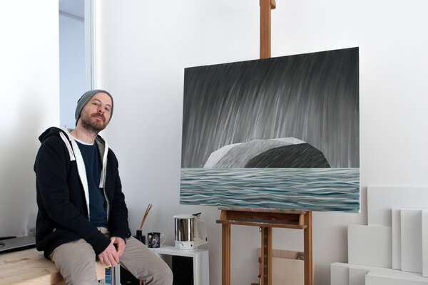 Gabriele Casale in de studio
