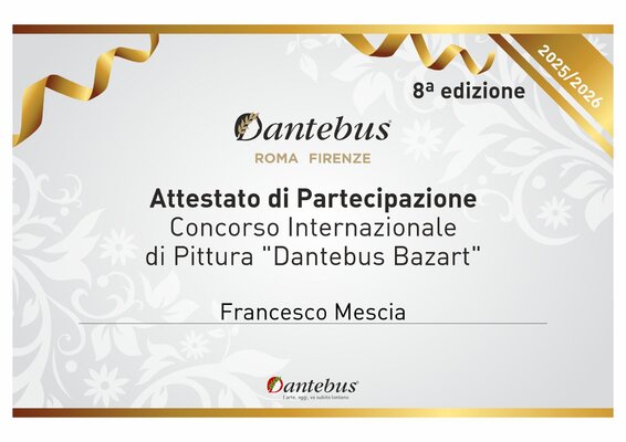 Francesco Mescia nello studio