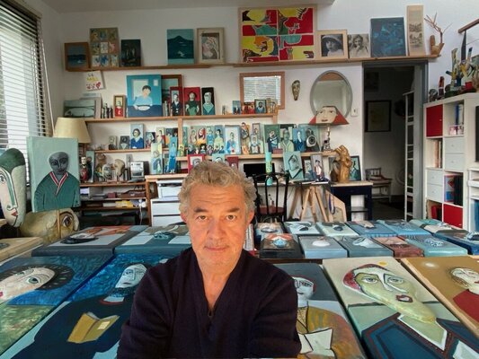 Franck Beroard in the Studio: En bonne compagnie dans mon atelier
