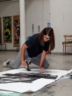 Manuela Kuntz im Studio
