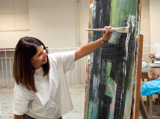 Manuela Kuntz im Studio