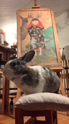Giada Wood Caracristi en el estudio: ART ADDICTS ONLY