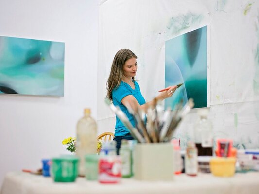 Nicola Newman nello studio