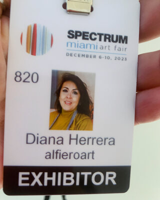 Diana Herrera im Studio: Oficialmente parte  de Miami Spectrum Art Fair 2023