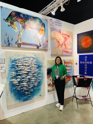 Diana Herrera im Studio: Miami Art Fair 2023