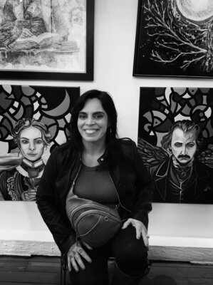 Evelyn Sutton en el estudio