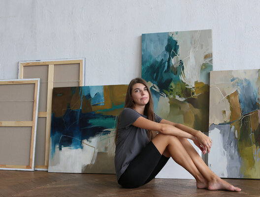 Yana Sagan en el estudio