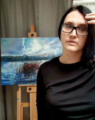 Boguslawa Bryska in de studio: Picture