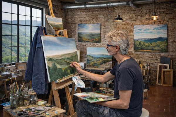 jean-michel poveda nello studio
