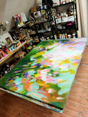Krisztina Megyeri nello studio: Sold piece, before shipment
