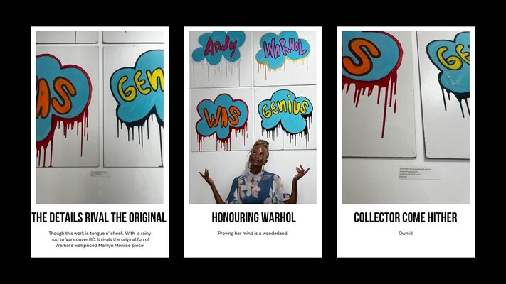 S. Bothé im Studio: Honouring Warhol by S.Bothe in house at Leisure Centre Vancouver BC 950 Homer Street