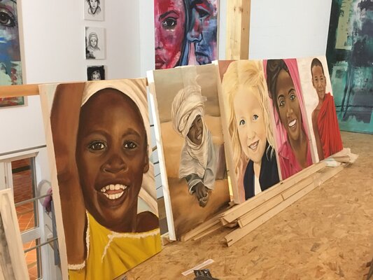 Linda Mohwinkel nello studio