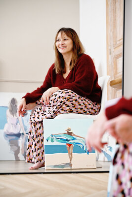 Ewa Krzywińska nello studio