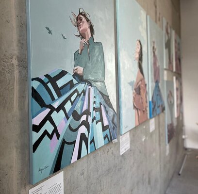 Ewa Krzywińska in the Studio