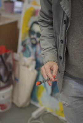 Jenny Svenberg in de studio: Photo: Noak Martinsson