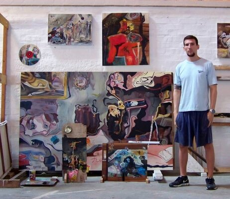 Miroslav de la Torre Kozorez in de studio