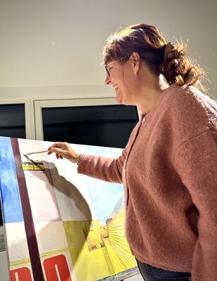 Eva Maria Kühberger im Studio