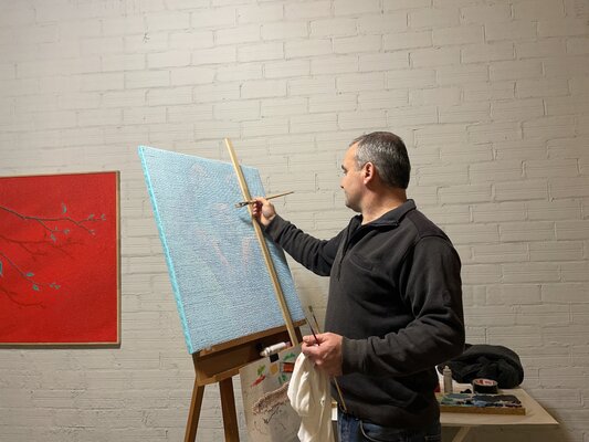 Sargis Knyazyan dans le studio