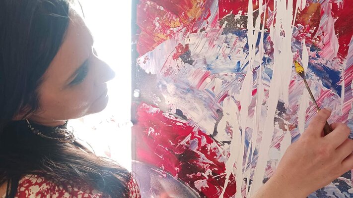 Elise Thibault in de studio: moi qui peint