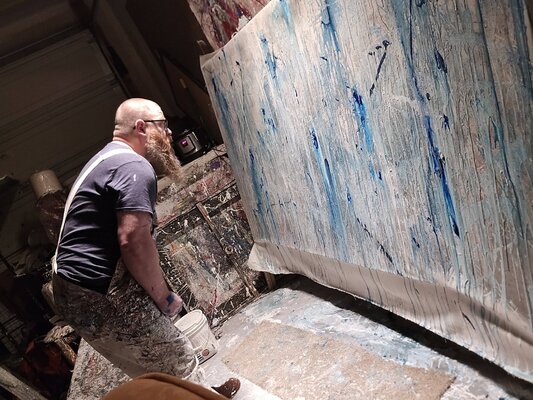 Nicholas Ashton in the Studio