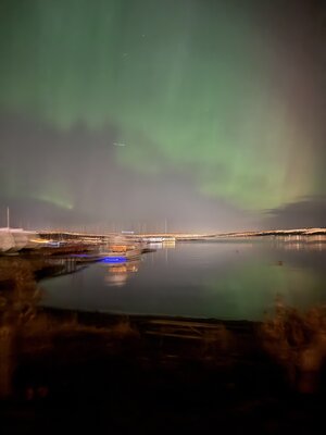 Mariann Haukaas in the Studio: A beautiful night outside my gallery by the sea!