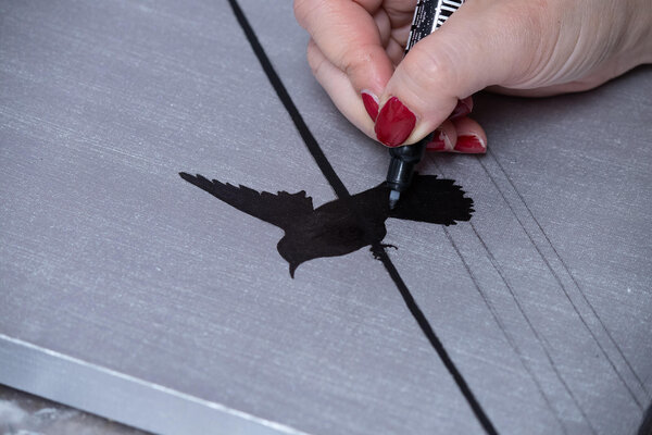 Ana Hercigonja Gutschy in de studio: The making of Birds and wires 6