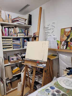 Barbara Dürr nello studio
