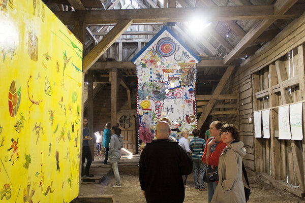 Hirofumi Miyauchi (Andecian) in de studio: Exhibition "PIKNIK" Kintai Arts in Lithuania/ 2016