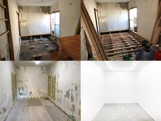 Hirofumi Miyauchi (Andecian) in de studio: DIY gallery renovation