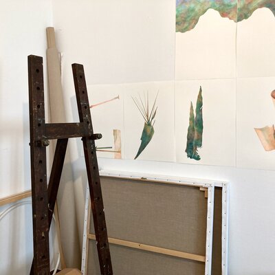 Micol Magni im Studio: Un angolo del mio studio