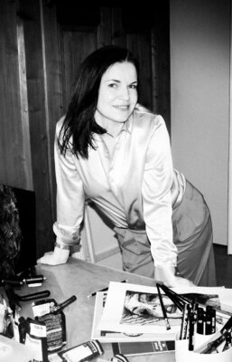 Natalie Yurpal in de studio