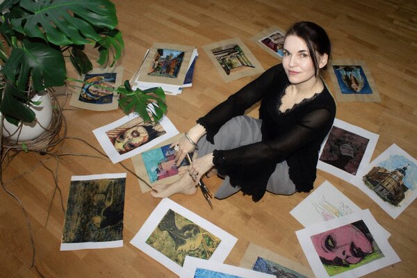 Natalie Yurpal in de studio