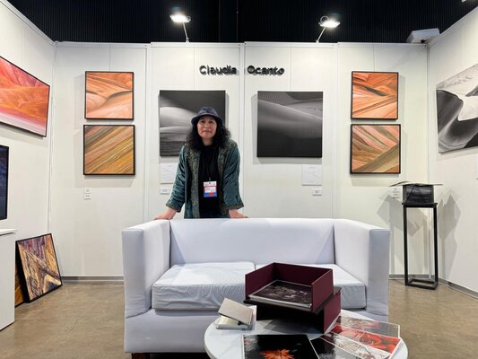 Claudia Ocanto im Studio: En mi stand de BADA 2024, Feria de arte contemporáneo, Buenos Aires, Argentina