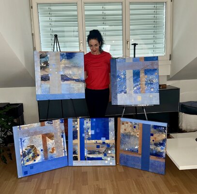 Céline Dürst im Studio