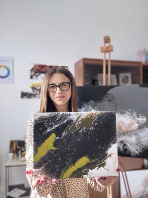 Atelier dei colori di elebio_art dans le studio