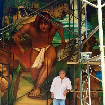 Alejandro Reyna en el estudio: Scaffolding, history and art...