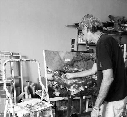 Damian Ebejer in the Studio