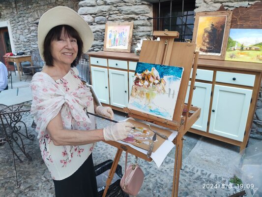 Franca Fabrizio im Studio: Dipingere en plein air!