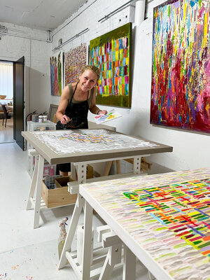 mARTine Houtsaeger im Studio